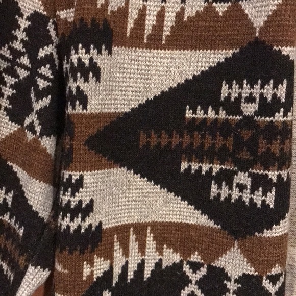 🛍 2 For $25 Sale—Filly Flair Geometrical Pattern Cardigan | Size Small - Picture 3 of 5